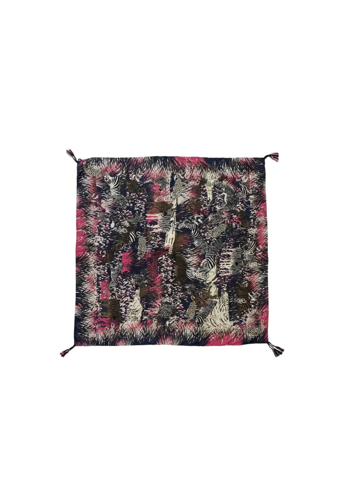 Zebra and Leopard Safari Leaf Print Scarf