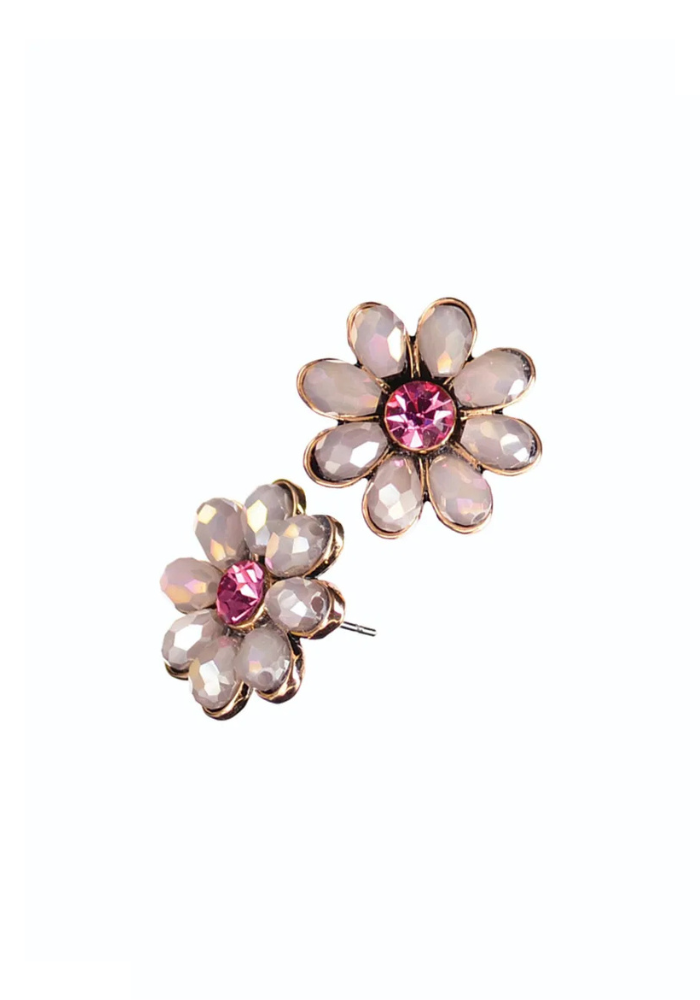 Daisy Maisy Studs - Cyclamen Opal / Fuchsia