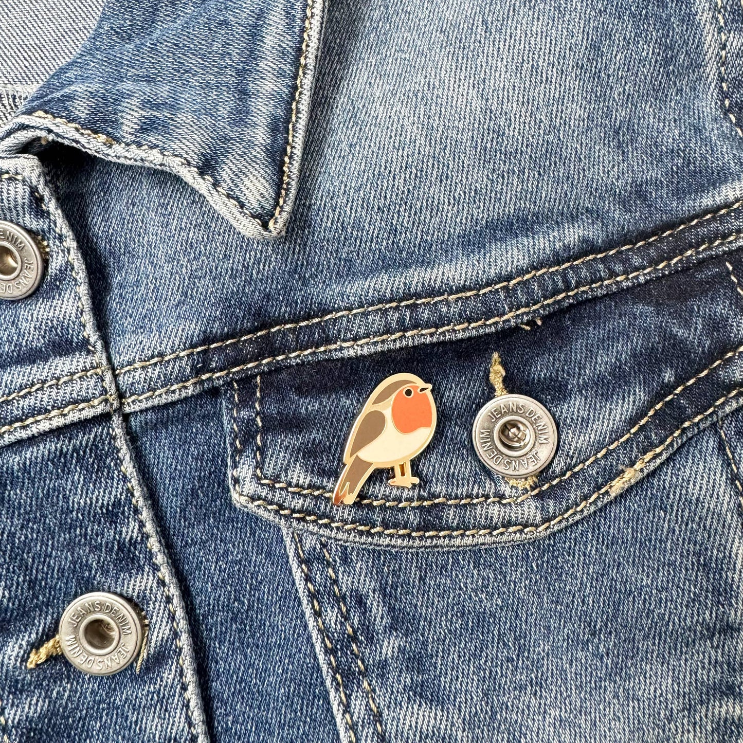 Robin Pin Badge