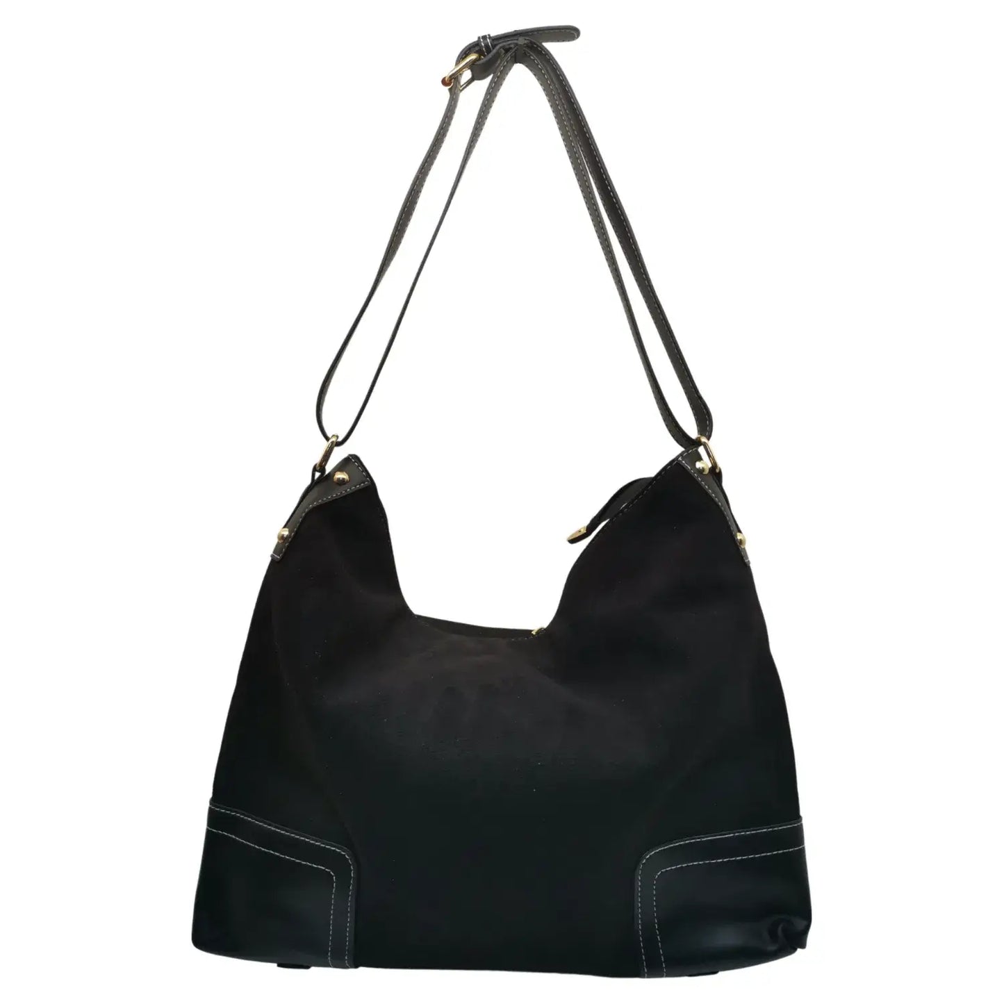 Rene's  - Classic Soft Suede Effect Shoulder Bag Hobo Bag Tan