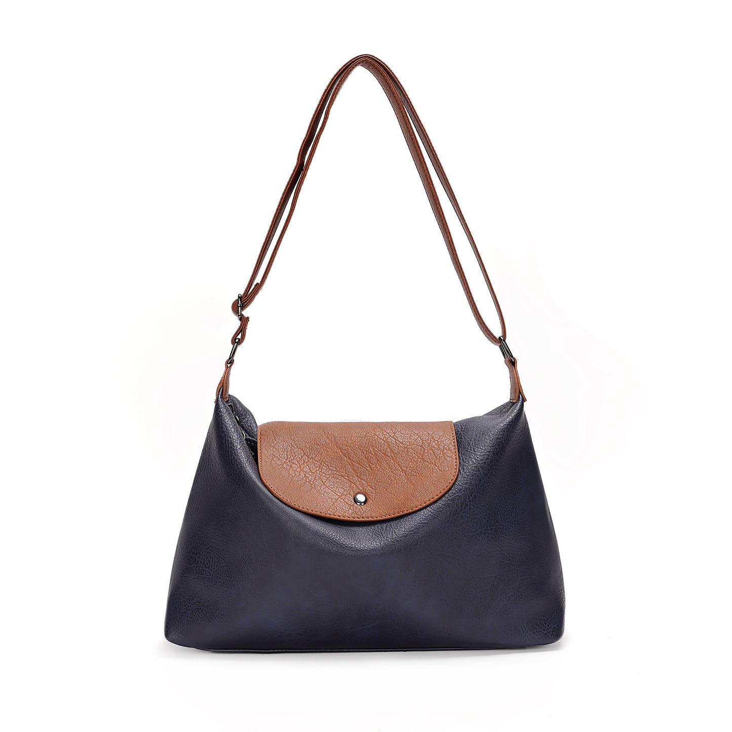 Superbia - Soft Medium Size Slouch Shoulder Bag-9354(Carla Range): Black