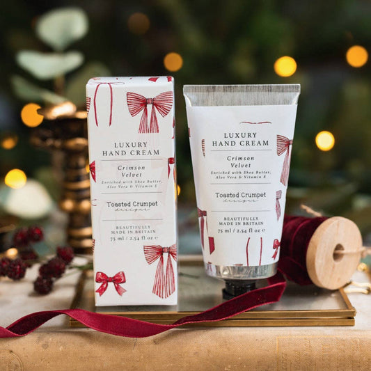Toasted Crumpet - Crimson Velvet Luxury Hand Cream (Bows & Berries)