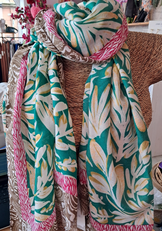 Leaf Print Scarf