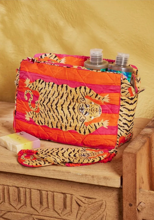 Tiger Stripe Wash Bag