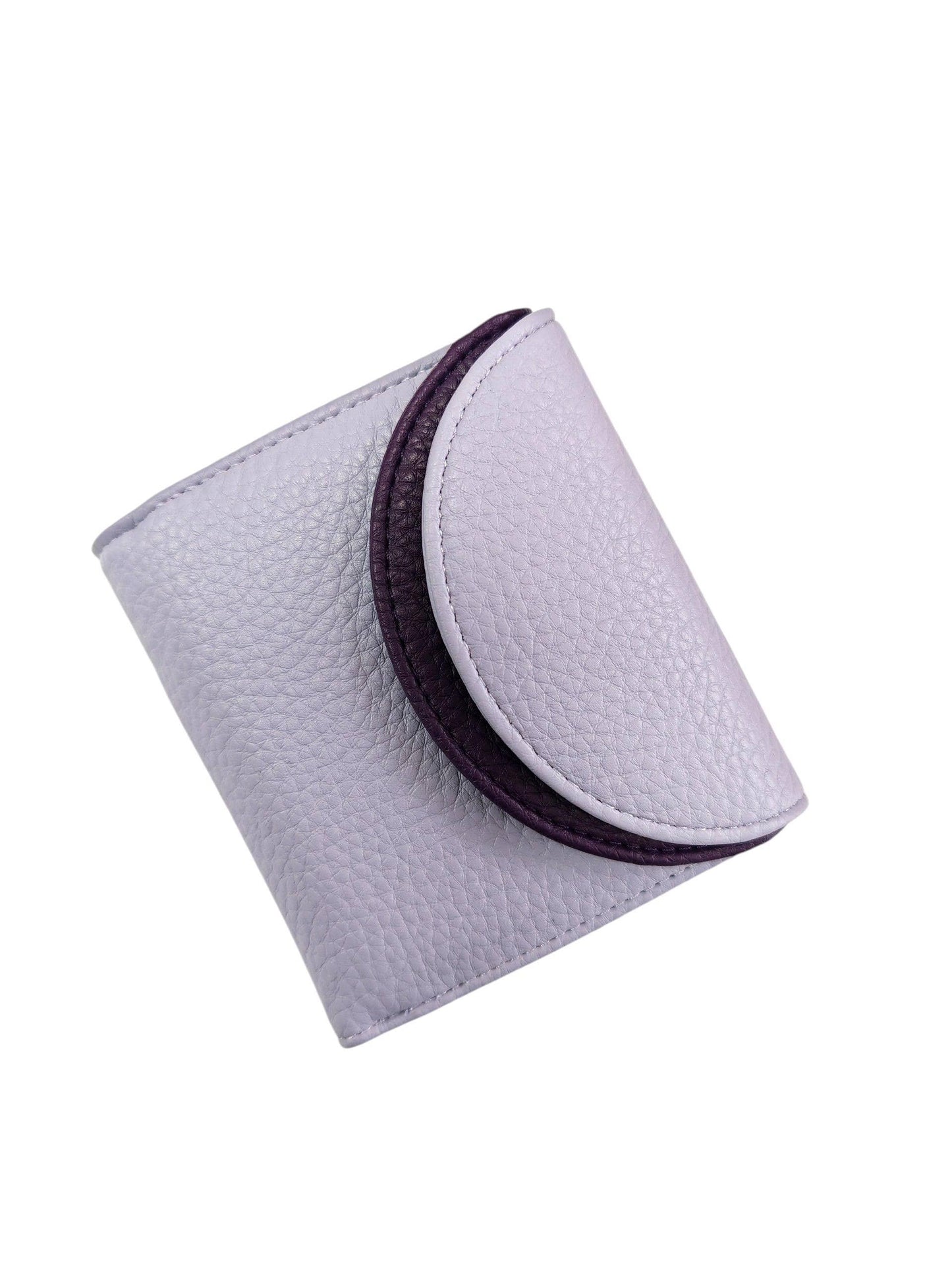 Small Two-toned Foldable Purse Coin  Card Holder+Gift Box: Orange