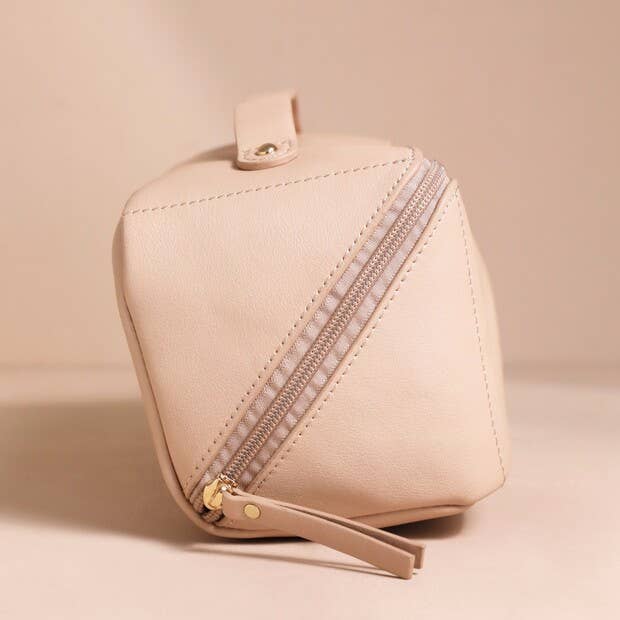 Rectangular Makeup Bag in Pink